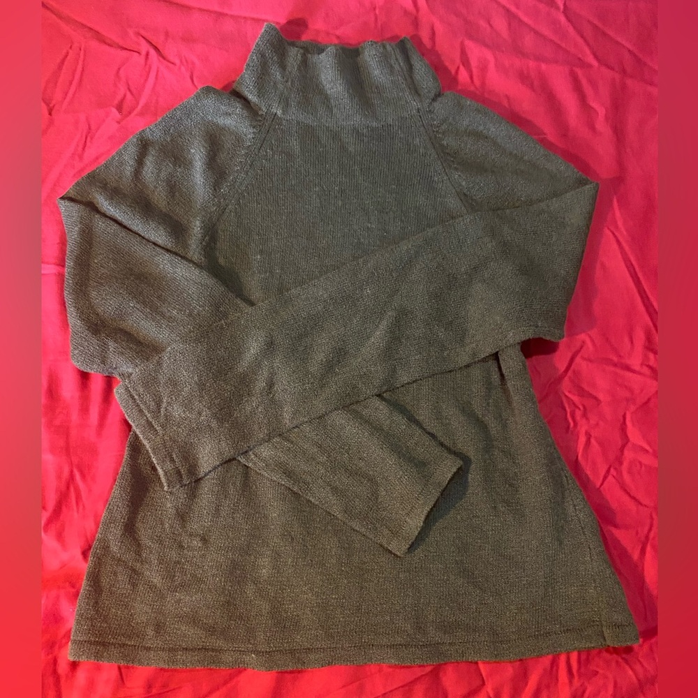 Catherine Stewart Olive Knit Sweater dark academia Autumn Soft Turtleneck